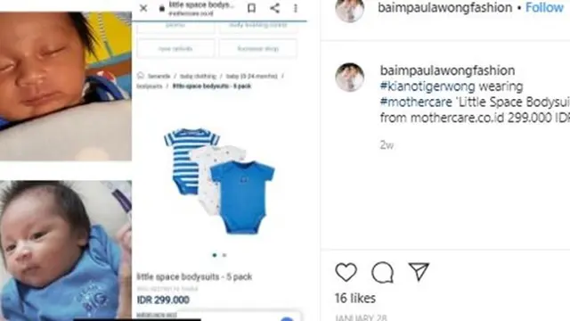 6 Outift Kiano Anak Baim Wong Ditaksir Fantastis, Tas Popok Senilai Rp 30 Juta