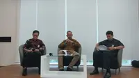 Direktur Jenderal Perumahan Kementerian PUPR Iwan Suprijanto dalam diskusi memperingati Hari Perumahan Nasional ke-XV Tahun 2023, Jumat (25/8/2023). (Arief/Liputan6.com)