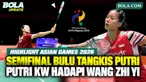 Highlight pertandingan semifinal bulu tangkis beregu putri Asian Games Aichi-Nagoya 2026. Putri Kusuma Wardani menghadapi wakil China, Wang Zhi Yi, di Ichinomiya City Municipal Gymnasium, Aichi, Rabu (23/9/2026). Putri harus mengakui keunggulan Wang ...