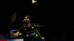 Tunggal putra India, Kidambi Srikanth, berhasil menjadi juara BCA Indonesia Open 2017 di JCC, Jakarta, Minggu (18/6/2017). (Bola.com/Vitalis Yogi Trisna)