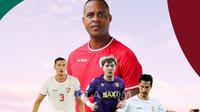 Timnas Indonesia - Patrick Kluivert Dikelilingi Jay Idzes, Ole Romeny, Thom Haye (Bola.com/Adreanus Titus)