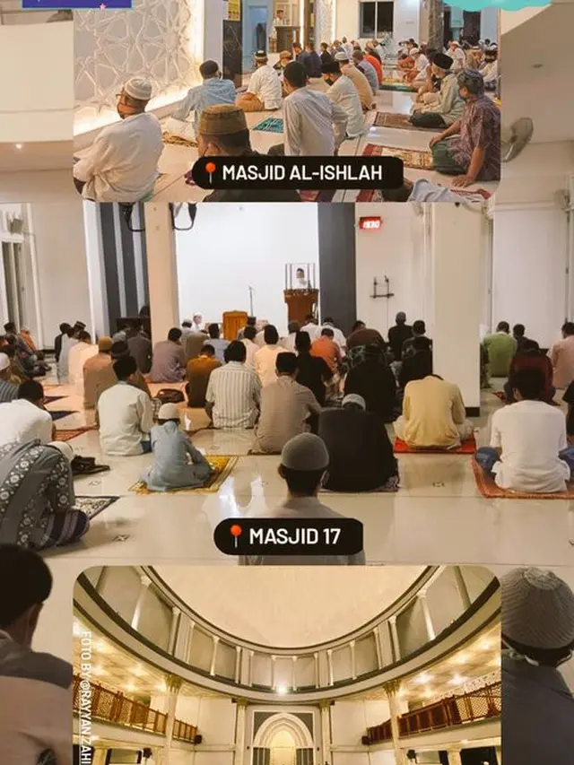 6 Potret Salat Tarawih di Berbagai Wilayah Saat Pandemi, Tetap Jaga Jarak