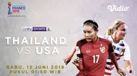 Piala Dunia Wanita 2019 USA Vs Thailand