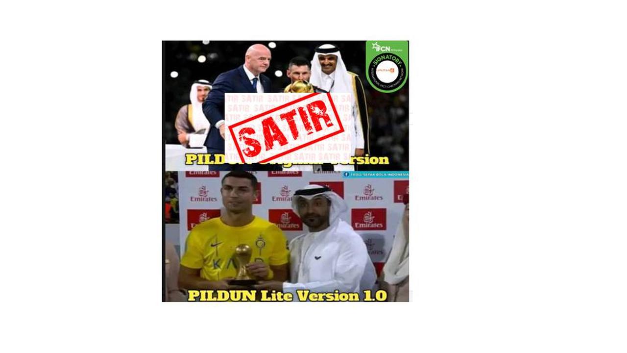 Cek Fakta foto Ronaldo raih Piala Dunia