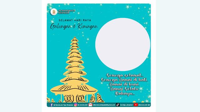 Twibbon Hari Galungan dan Kuningan 2023.