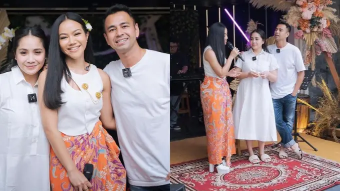 Nagita Slavina Tampil Mewah Pakai Dress Ratusan Ribu saat Dapat Surprise Konser Yura Yunita di Rumah