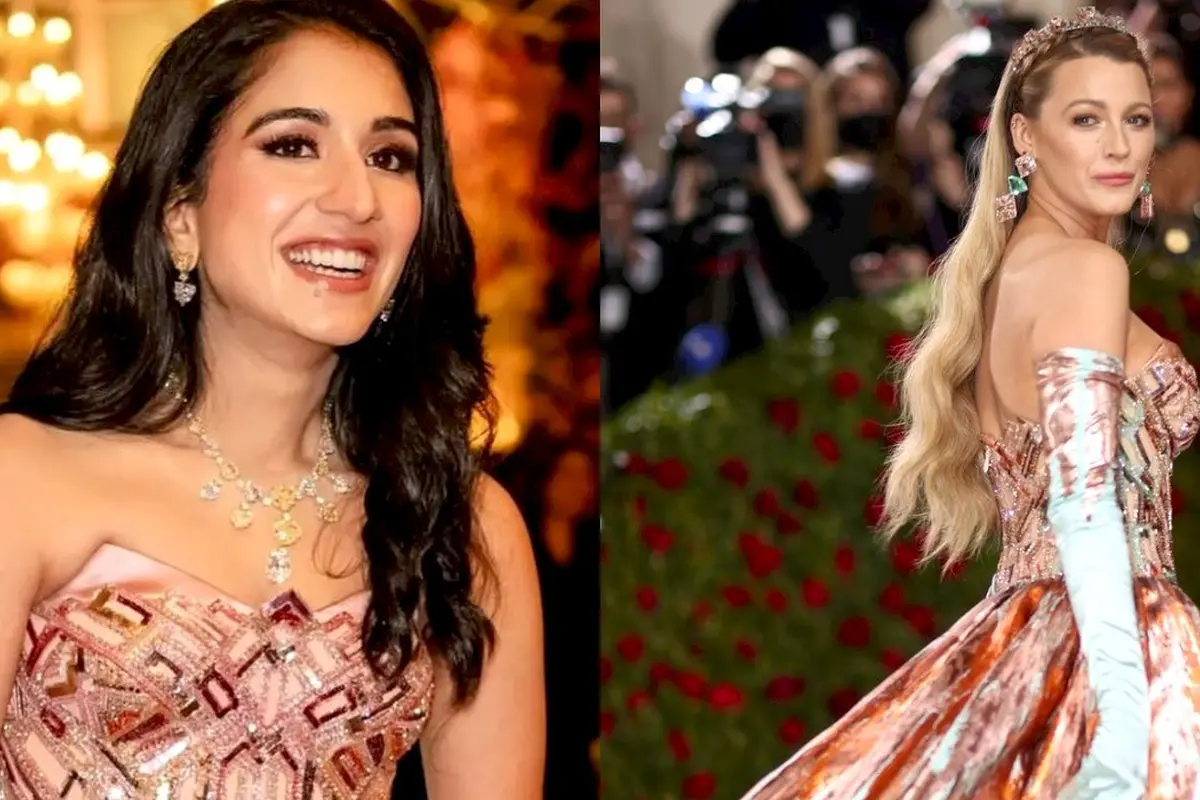Gaya Elegan Calon Mantu Konglomerat India Mukesh Ambani Dibalut Gaun Ikonik Blake Lively Met Gala di Pesta Pranikah