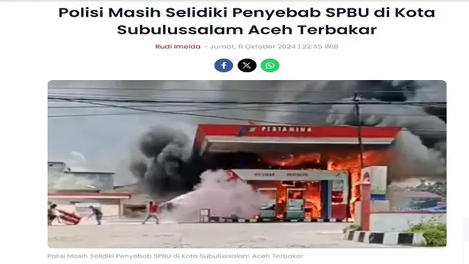 <p>Gambar tangkapan layar artikel dari situs tatarmedia.id.</p>
