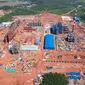 Pembangunan Smelter Grade Alumina Refinery (SGAR) di Mempawah, Kalimantan Barat. (Liputan6.com/MIND ID)