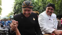 Budi Suharto (berbaju putih) bersama Menpora Imam Nahrawi