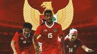 Timnas Indonesia - Witan Sulaeman, Ricky Kambuaya, Asnawi Mangkualam (Bola.com/Adreanus Titus)