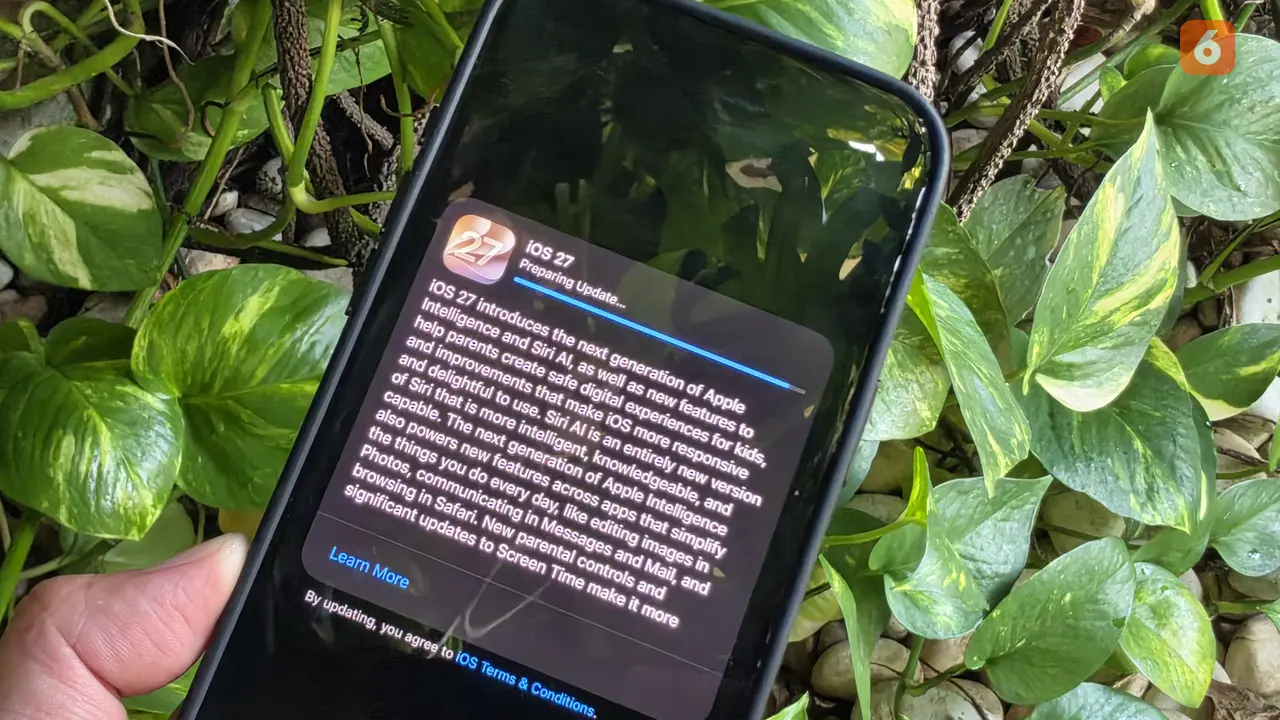 iOS 27. Liputan6.com/Iskandar