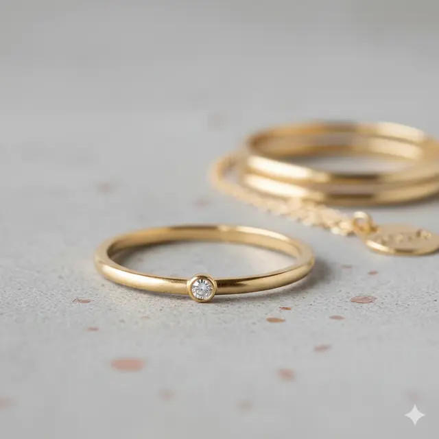 Model Cincin Emas Batu Permata yang Diprediksi Banyak Dicari di 2026 (Foto: Gemini AI)