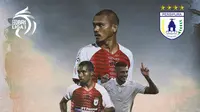 BRI Liga 1 - Ilustrasi Persipura: Ricardo Salampessy, Todd Rivaldo Ferre, Yevhen Bokhashvili (Bola.com/Adreanus Titus)