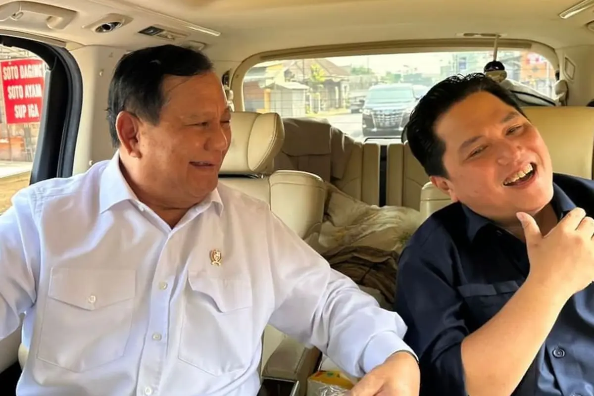 Menteri Badan Usaha Milik Negara (Menteri BUMN) Erick Thohir dinilai berpeluang besar untuk menjadi bakal calon wakil presiden (cawapres) mendampingi bakal calon presiden (capres) Prabowo Subianto.