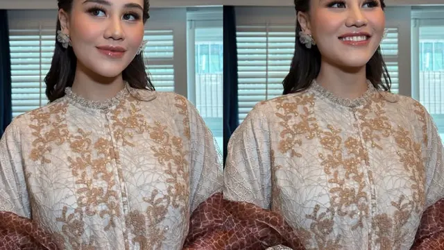 Pesona Aaliyah Massaid saat runway saat sedang hamil. [@ochiipramita]