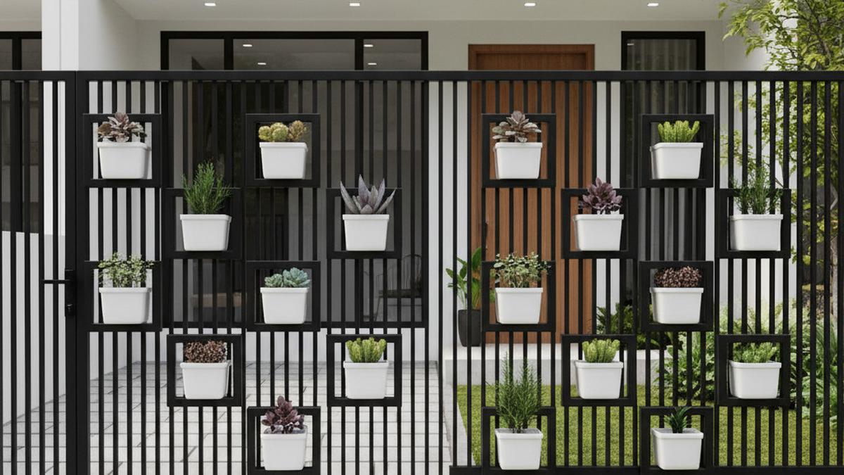 TOP 3: Model Pagar Besi Kombinasi Tanaman, Rumah Kecil Tapi Luas dan Halaman Belakang dengan Kebun