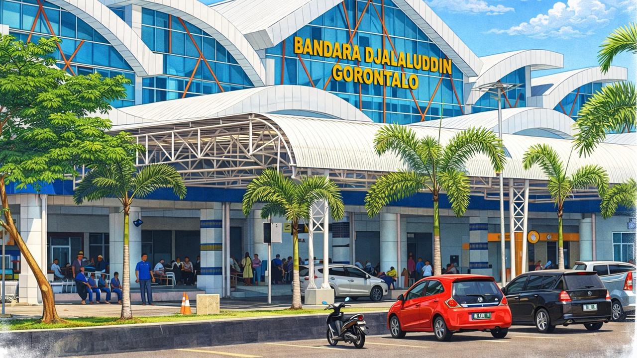 Bandara Djalaluddin Gorontalo. (Liputan6.com/Arfandi Ibrahim)