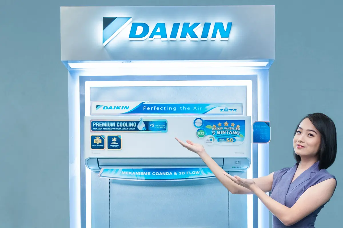 DAIKIN ZETA Inverter: AC Rumah Hemat Listrik yang Nyaman dan Peduli Kesehatan 