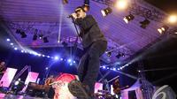 Vagetoz saat beraksi di Jakarta Musik Festival. Foto diambil pada Minggu (30/11/2014). (Liputan6.com/Faizal Fanani)