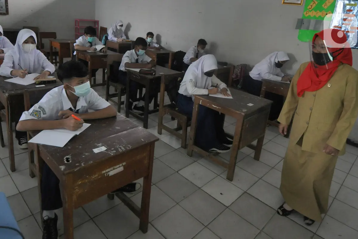 FOTO: Pemkot Bogor Uji Coba Pendidikan Tatap Muka di 37 Sekolah