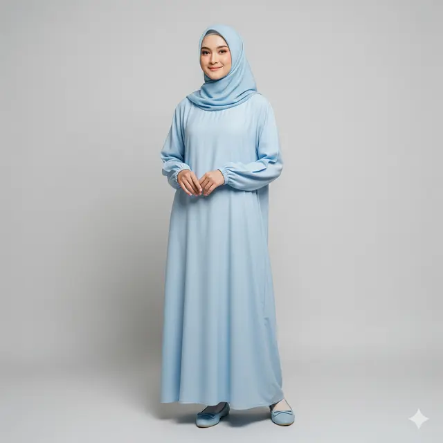 Model Gamis Katun Adem untuk Sehari-hari. Gemini