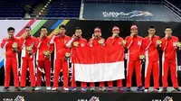 Tim Bulutangkis Indonesia harus puas hanya meraih 2 medali dan 4 medali perunggu di ajang Bulutangkis Sea Games 2017.