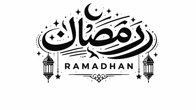 Variasi Tulisan Ramadhan untuk Poster (Foto: ChatGPT)