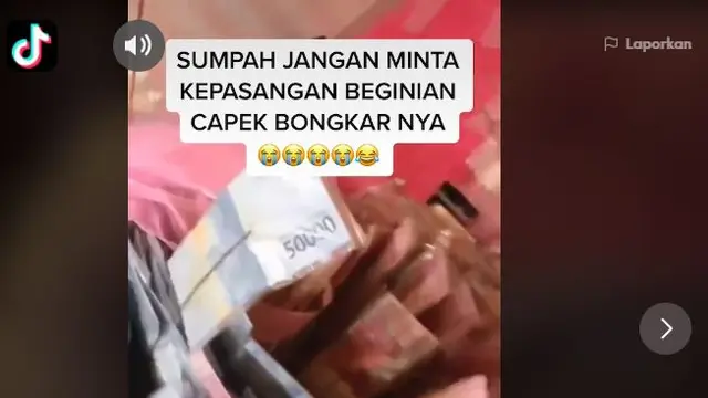 Buket uang hadiah ulang tahun