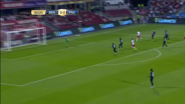 Paris Saint-Germain berhasil mengalahkan klub asal Portugal, Benfica, dengan skor 3-2 pada Turnamen International Champions Cup 2015 di Toronto, Kanada. Minggu (19/7/2015) pagi WIB.