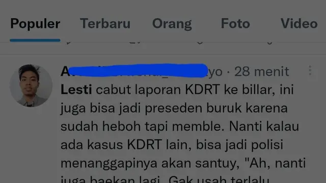 Cuitan soal Lesti Kejora akhirnya damai dengan Rizky Billar. (Foto: Dok. Twitter Indonesia)