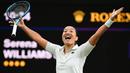 Petenis tunggal putri asal Prancis, Harmony Tan berhasil mengalahkan petenis unggulan Amerika Serikat, Serena Williams pada putaran pertama Wimbledon 2022, Rabu (29/06/2022). (AFP/Glyn Kirk)