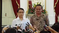 Menlu RI Retno LP Marsudi dan Duta Besar Indonesia Untuk Brasil Toto Riyanto. (Liputan6.com/Luqman Rimadi)