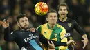 Arsenal hanya mampu mempu bermain imbang 1-1 saat bertandang ke markas Norwich, The Gunners kini memduduki posisi empat. (Reuters/John Sibley)