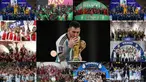Tahun 2022 sudah di penghujung hari. Berbagai momen telah terlewati dalam 365 hari. Bola.com sebagai media olahraga telah mencatat berbagai persitiwa besar termasuk mereka yang sukses mencatatkan tinta manis kemenangan. Berikut ini deretan beberapa foto para jawara sepak bola di tahun 2022. (Kolase Foto: AFP dan AP Photo)
