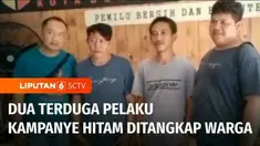 Ada dua orang yang diduga pelaku kampanye hitam pemilihan Wali Kota Bekasi ditangkap warga saat tengah melakukan penempelan stiker di Kelurahan Mustikasari, Kota Bekasi. Aksi para terduga pelaku menempelkan stiker yang menyerang salah satu paslon Wal...