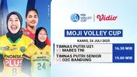 Nonton Siaran Langsung Uji Coba Timnas Voli Putri Indonesia - Moji Volley Cup 2025 di Vidio