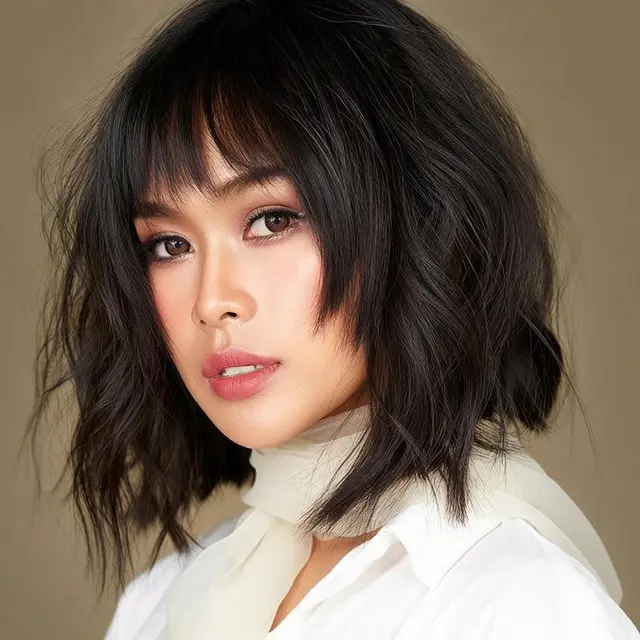 Model Rambut Wanita Bob Panjang / Ilustrasi AI