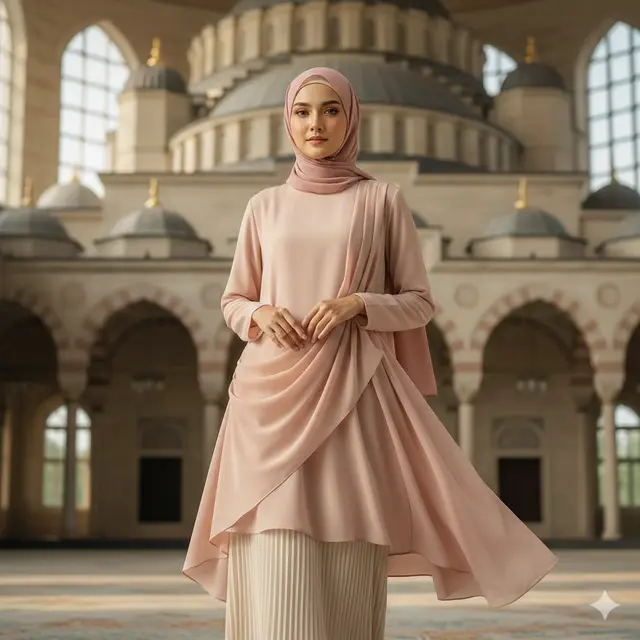 Tunik Muslim Wanita Lebaran 2026