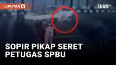 Pengemudi Pikap Kabur dan Seret Petugas SPBU di Deli Serdang