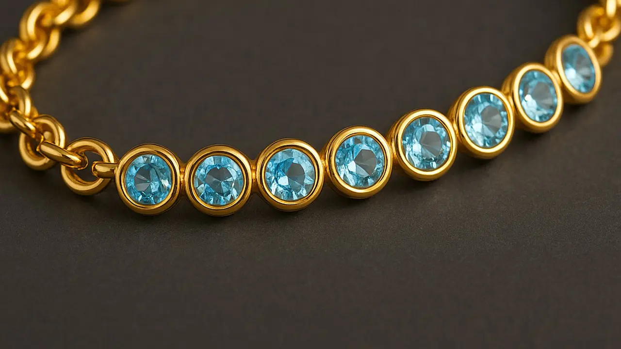 8 Model Gelang Emas 24 Karat dengan Batu Permata, Kombinasi Elegan & Berkelas