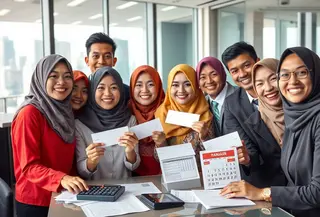 cara menghitung thr &copy;Ilustrasi dibuat AI