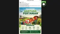 Cek Fakta: Hoaks Tautan Pendaftaran Bantuan Alat Pertanian 2026