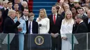 Suasana pelantikan Donald Trump menjadi Presiden AS di Capitol Hill, Washington DC, AS, Jumat (20/1). Donald Trump  kini resmi menjadi Presiden AS ke-45 (AP Photo)