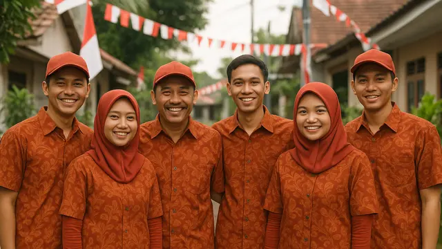 Warna Baju Batik yang Cocok untuk Panitia 17-an di Kampung