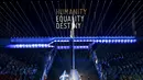 Humanity, Equality, dan Destiny menjadi tema Commonwealth Games 2014 yang dihelat di Celtic Park, Glasgow, Skotlandia, (23/7/2014). (REUTERS/Stefan Wermuth)