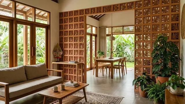 Inspirasi Roster Bermotif Daun untuk Rumah Tropis