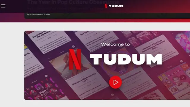 Tampilan Tudum milik Netflix