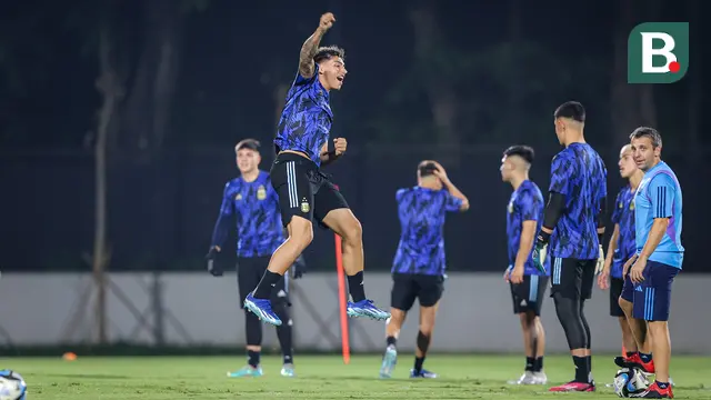 Foto: Keseruan Latihan Timnas Argentina U-17 Jelang Laga Panas Melawan Brasil di Perempat Final Piala Dunia U-17 2023