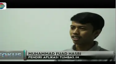Muhammad Fu'ad Hasbi dan ketiga rekannya dari Semarang, Jawa Tengah untuk menciptakan aplikasi telepon pintar bernama Tumbas. In.